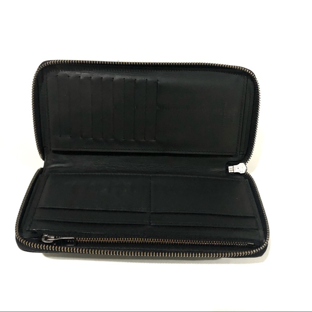 Authentic Louis Vuitton Damier Infini Vertical Leather Zippy Round Long Wallet - Picture 8 of 16